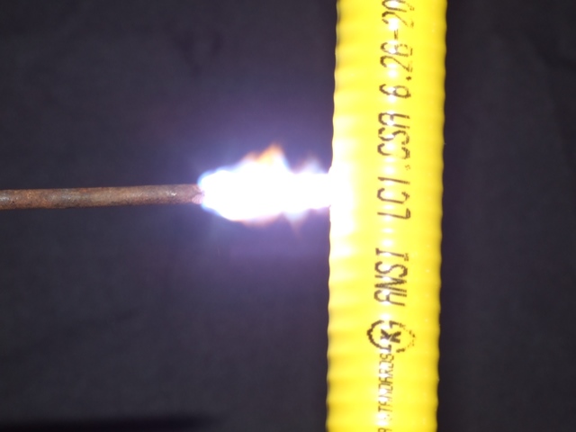 HOME FLEX YELLOW CSST LIGHTNING TEST