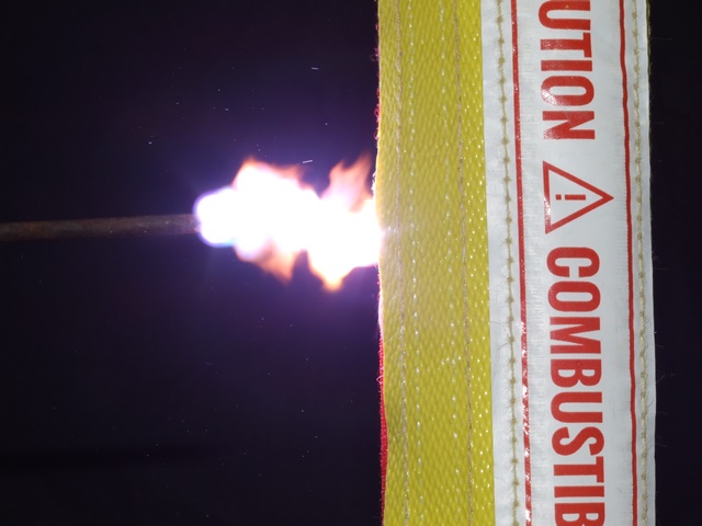 PYROTHOR FLEX-SHUNT LIGHTNING SHIELDING JACKET TEST
